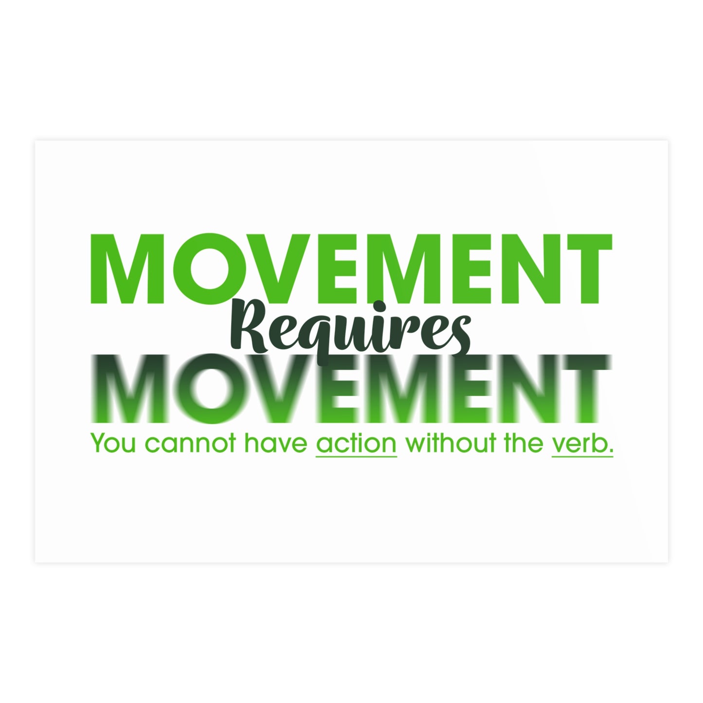 Poster - My MOVEMENT, Encouraging Daily Reminder